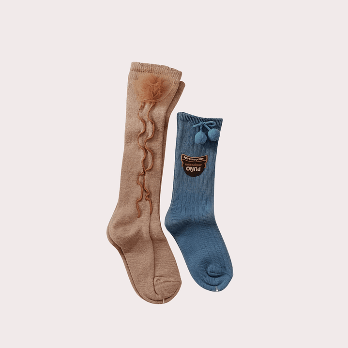 Meias Altas Algodão Criança 2