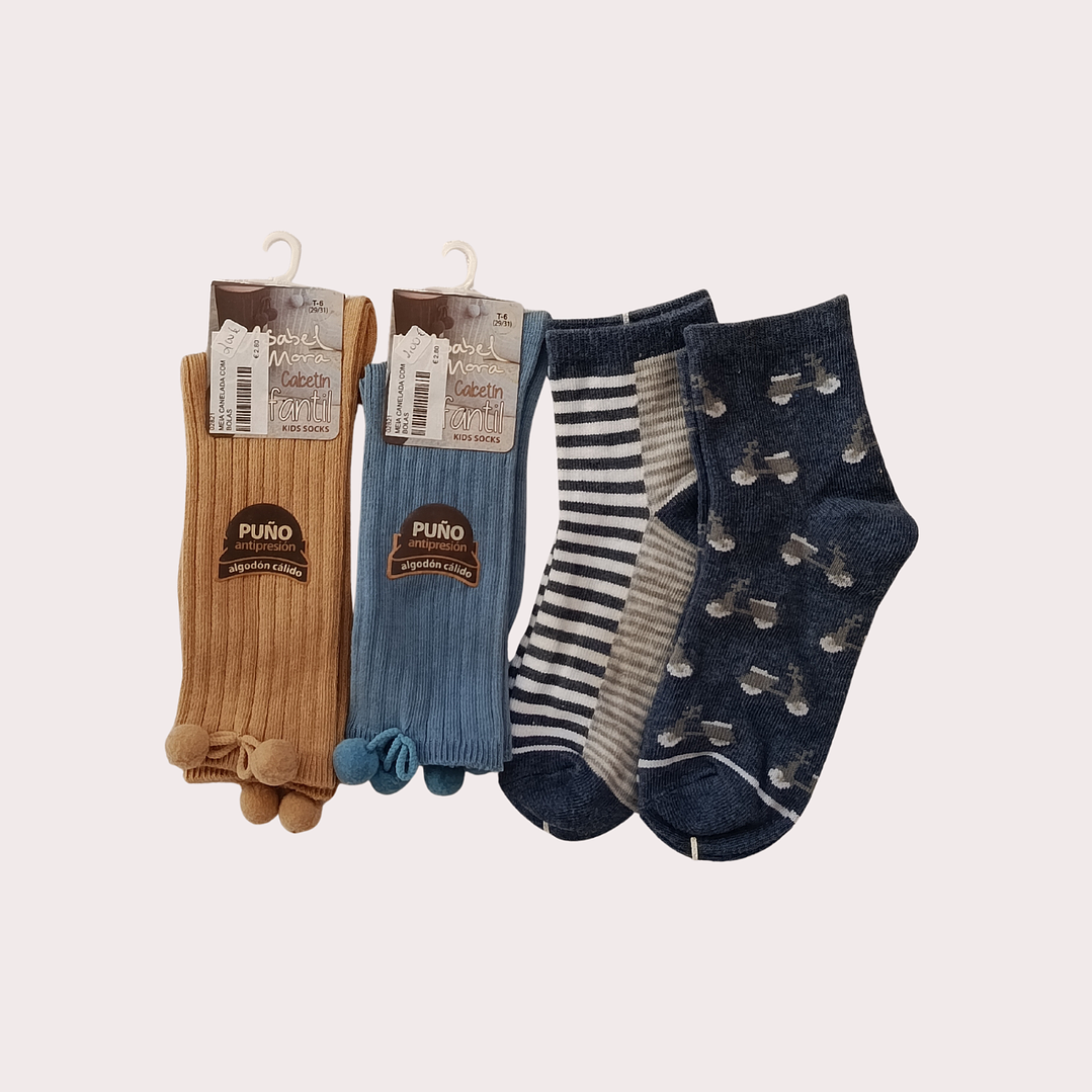 Pack 4 Meias Algodão Tam: 29-31 Criança 2