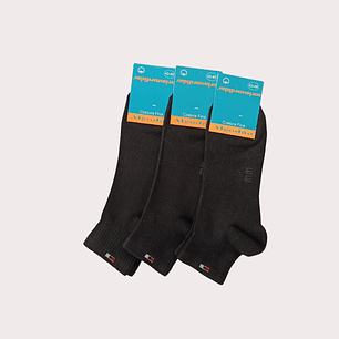 Pack 3 Meias Algodão Tam: 43-46 Adulto