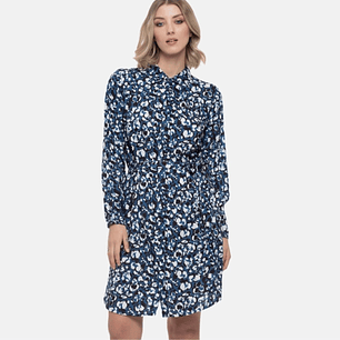 Vestido Camiseiro Azul CAMOMILLA