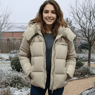 Casaco Alcochoado Bege HELLEN BATTERR