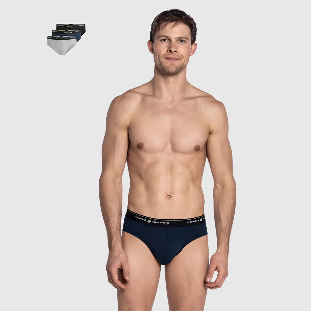 Pack 3 Slip TAM: S Basix Punto Blanco 2