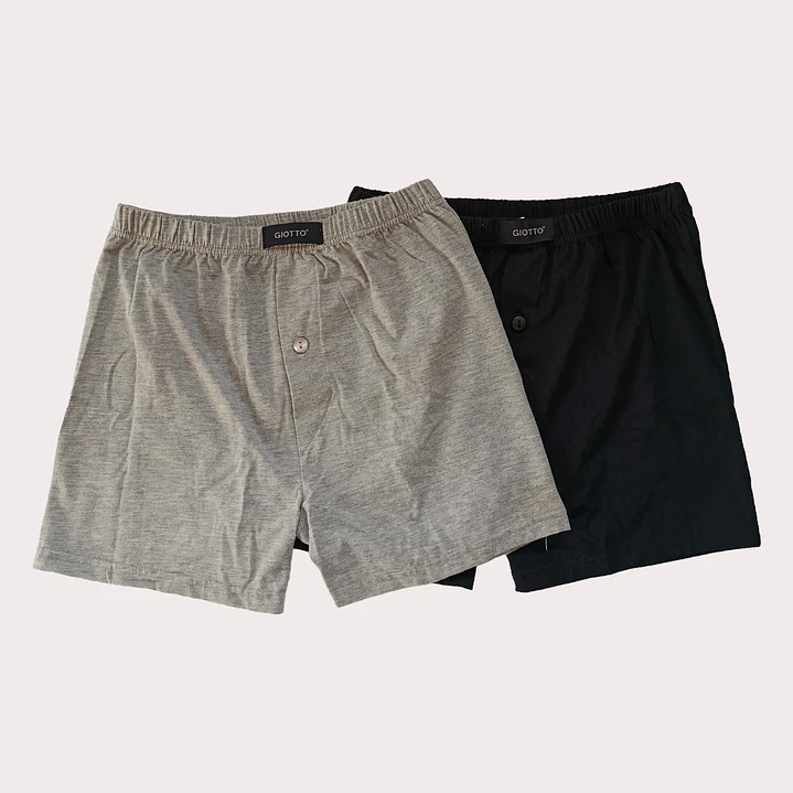 Pack 2 Boxer TAM: S Homem Algodão com Abertura 1