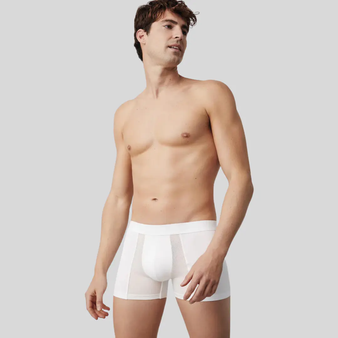 Pack 3 Boxers Algodão Respirável Branco 3
