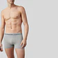 Pack 3 Boxer de Homem Seamless Cinza - Miniatura 3