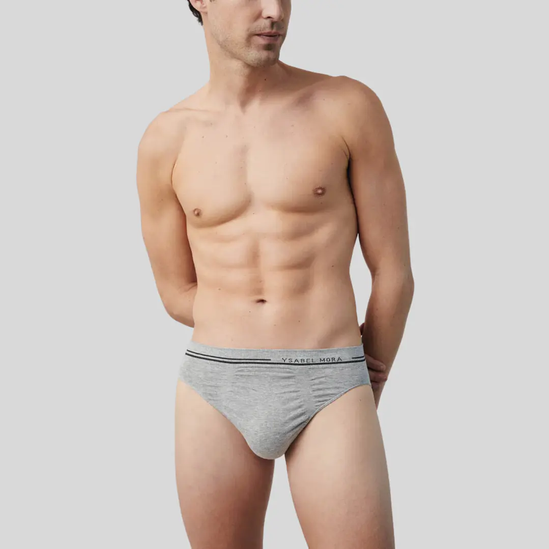 Pack 3 Slips Seamless Cinza 3