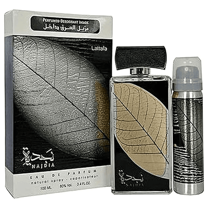 Estuche Lattafa Najdia Edp 100ml+50 Ml Desoderante unisex  1