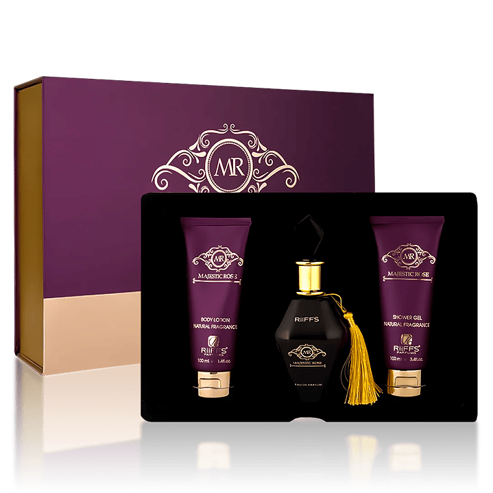 RIIFFS ESTUCHE MAJESTIC ROSE EDP 100 ML+ 100 ML SHOWER GEL +100 ML BODY LOTION MUJER 2