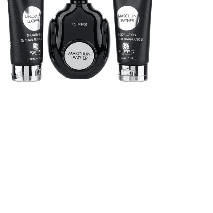 RIIFFS ESTUCHE MASCULIN LEATHER EDP 100 ML+100 ML SHOWER GEL +100 ML BODY LOTION 2