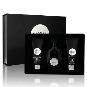 RIIFFS ESTUCHE MASCULIN LEATHER EDP 100 ML+100 ML SHOWER GEL +100 ML BODY LOTION