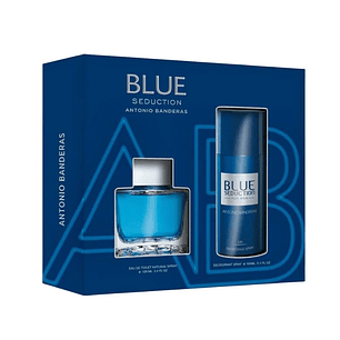 ESTUCHE ANTONIO BANDERA BLUE SEDUCTION EDT 100  ML+150 ML DESO