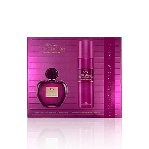 ESTUCHE ANTONIO BANDERA HER SECRET TEMPTATION EDT 80 ML +150 ML DESO