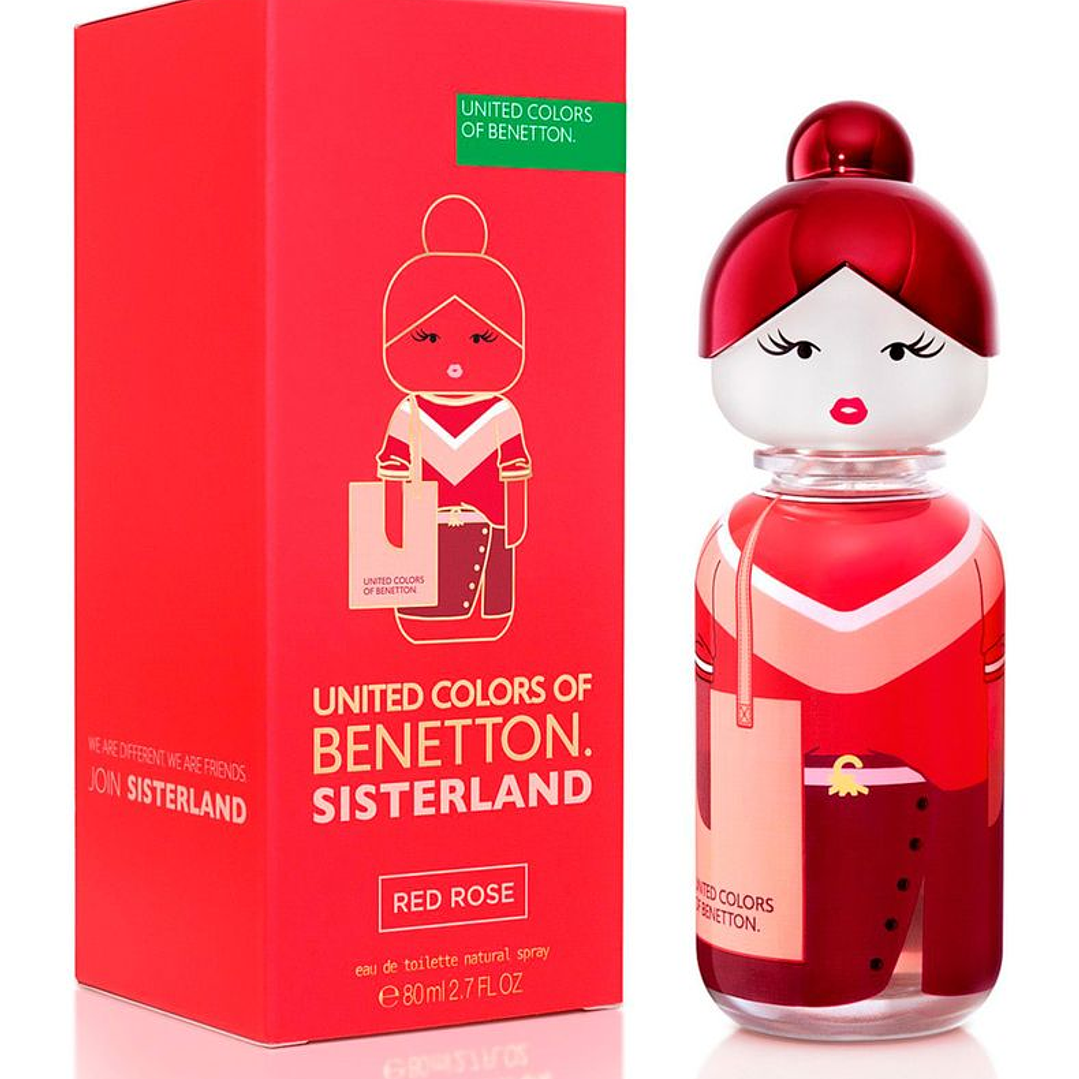 PERFUME BENETTON SISTERLAND RED ROSE MUJER EDT 80 ML 1