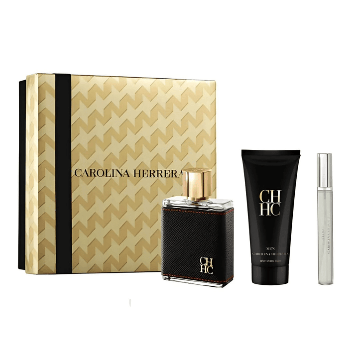 ESTUCHE CAROLINA HERRERA CH MEN EDT 100 ML +10 ML +100 ML AFTER SHAVE 1