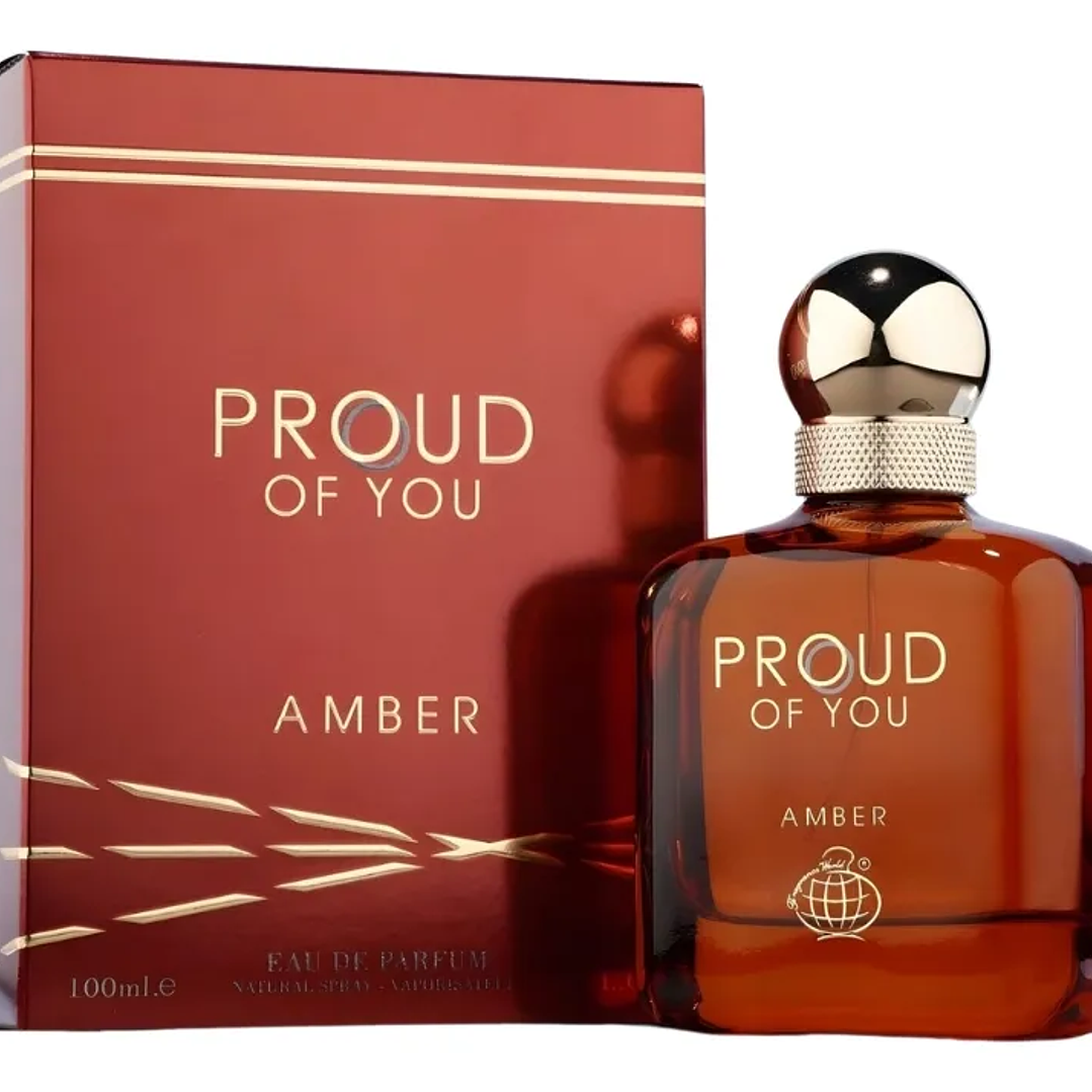 FRAGRANCE WORLD PROUD OF YOU AMBER  EDP 100 ML HOMBRE 2