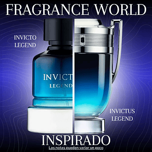 Fragrance World Invicto Legend EDP 100 ml Hombre - Inspirado En Invictus Legend Rabanne