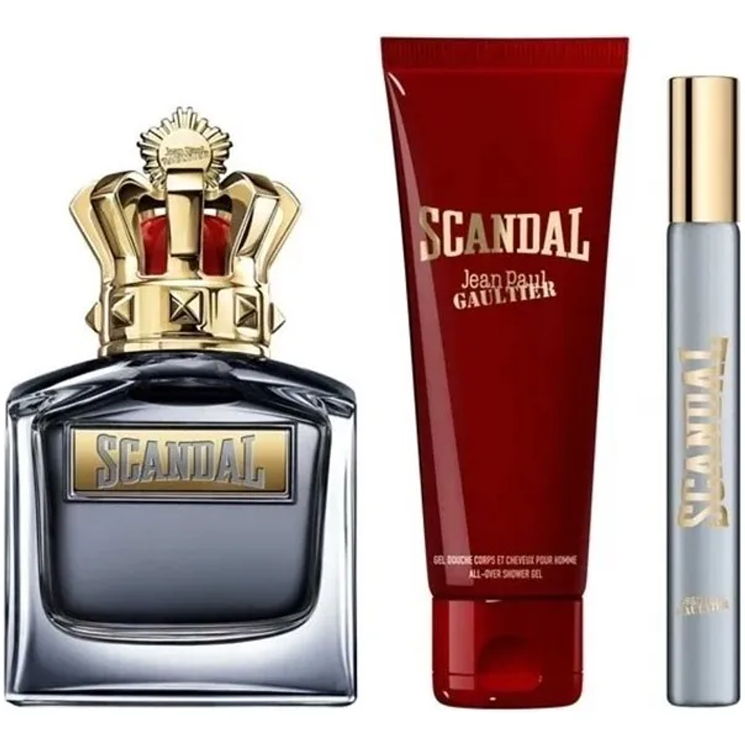 JEAN PAUL GAULTIER 100ML SCANDAL EDT 100ML + 75ML SG + 10ML 2