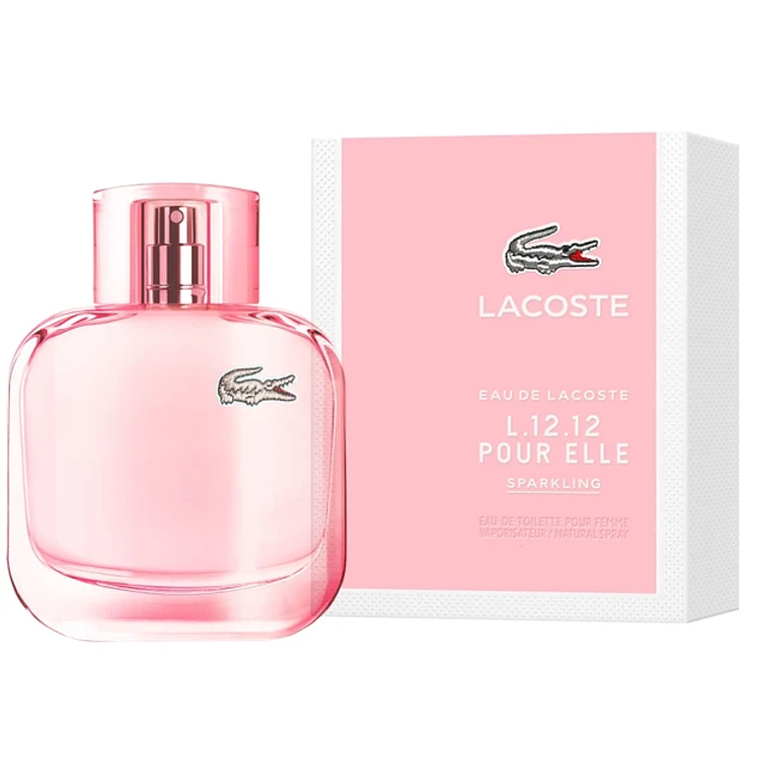 LACOSTE L.12.12 ROSE SPARKLING EDT MUJER 90 ML 1