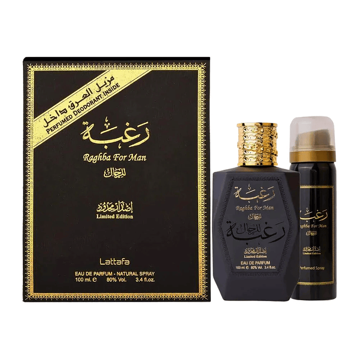 Raghba For Man Lattafa Estuche 100Ml Hombre Edp 1