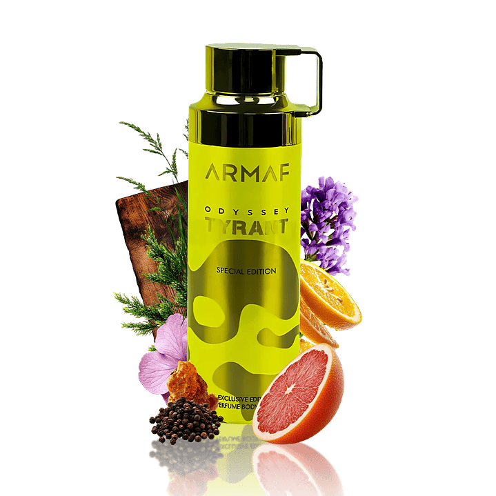 Desodorante Armaf Odyssey Tyrant Special Edition Perfume Unisex Body Spray 200 ml 2