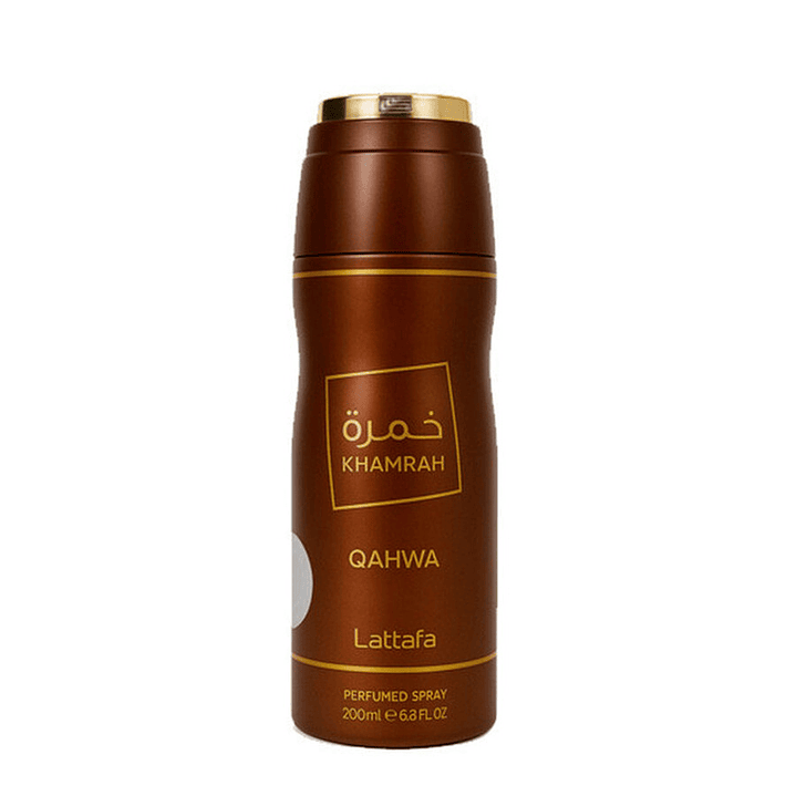 Desodorante Lattafa Khamrah Qahwa Perfumed Spray 200 Ml Hombre - Cafe 1