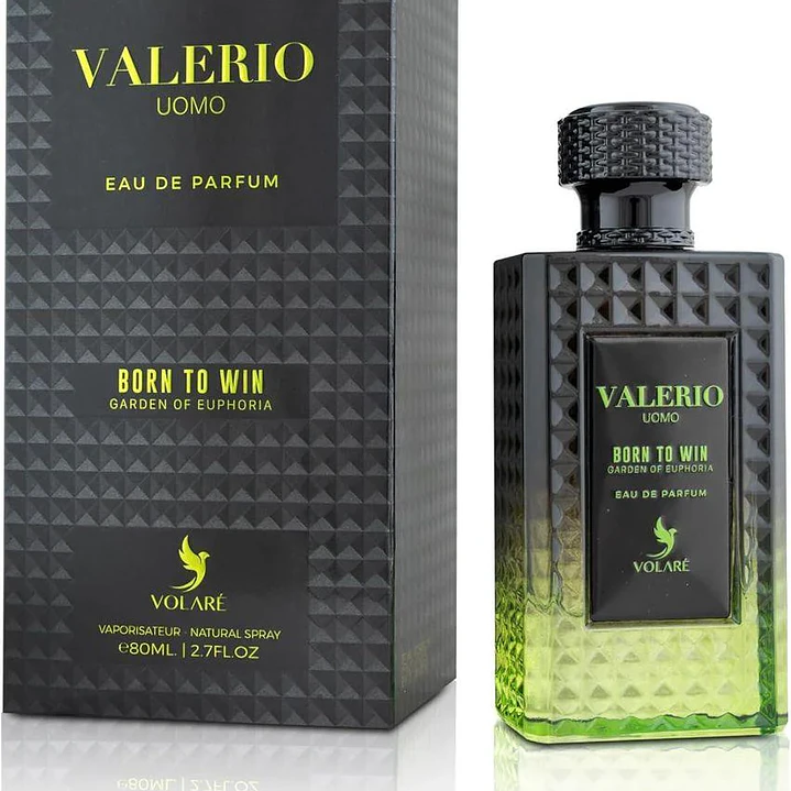VALERIO UOMO BORN TO WIN EDP 100 ML hombre- INSPIRADO EN Valentino Uomo Born In Roma Green Stravaganza EDT 1