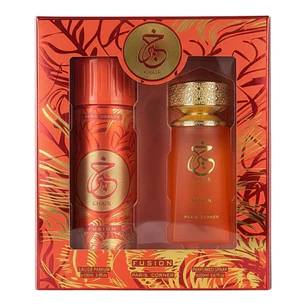 Set Perfume Khair Fusion EDP 100 ml + Perfumed Spray 200 ml Paris Corner unisex