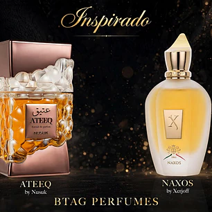 ATEEQ NUSUK 100ML UNISEX EDP- INSPIRADO EN XJ 1861 Naxos Xerjoff