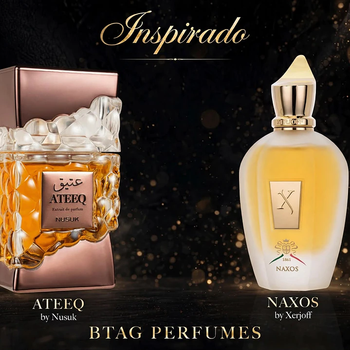 ATEEQ NUSUK 100ML UNISEX EDP- INSPIRADO EN XJ 1861 Naxos Xerjoff 1