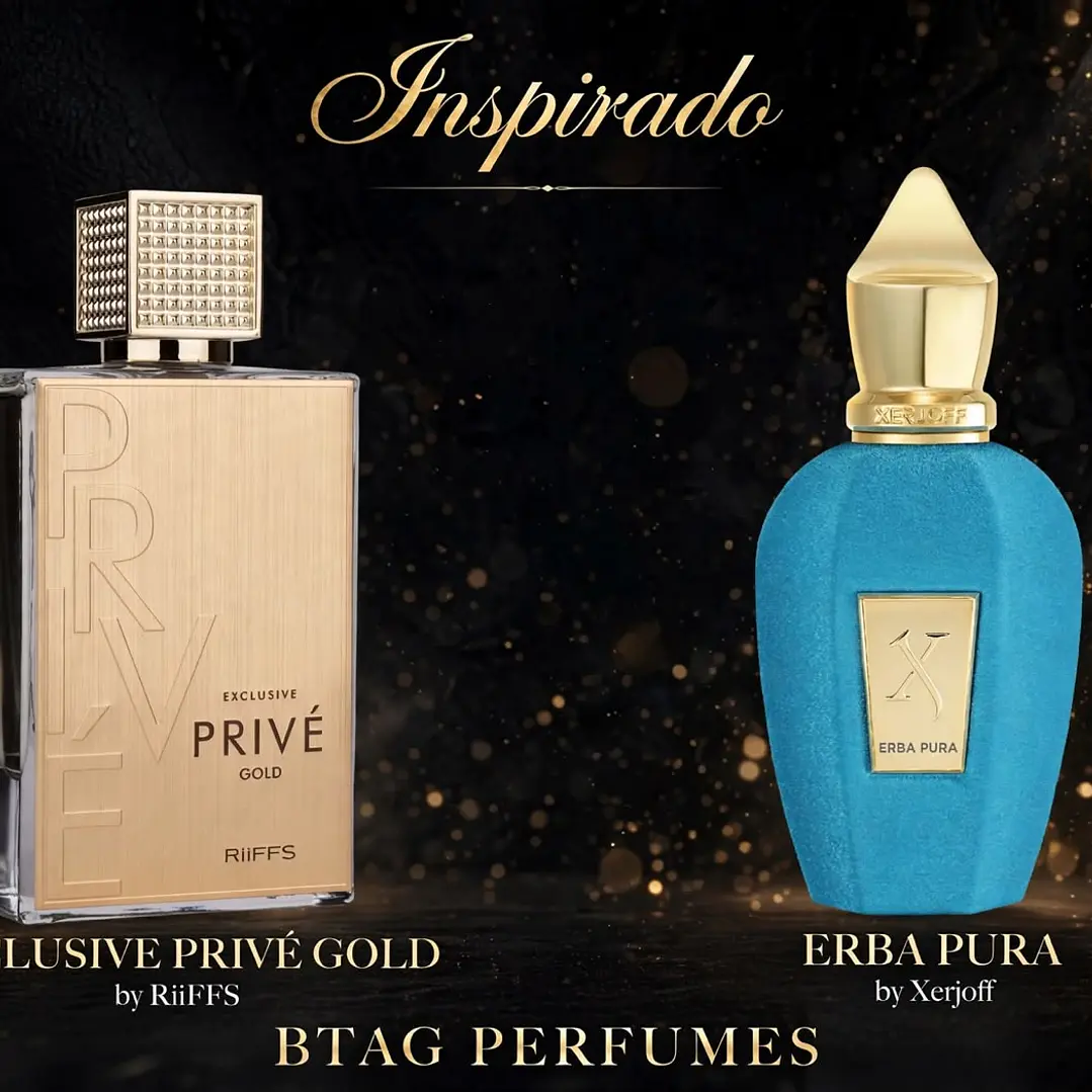 EXCLUSIVE PRIVE GOLD RIIFFS 80ML UNISEX- INSPIRADO EN  Erba Pura Xerjoff 1