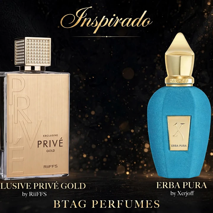 EXCLUSIVE PRIVE GOLD RIIFFS 80ML UNISEX- INSPIRADO EN  Erba Pura Xerjoff 1