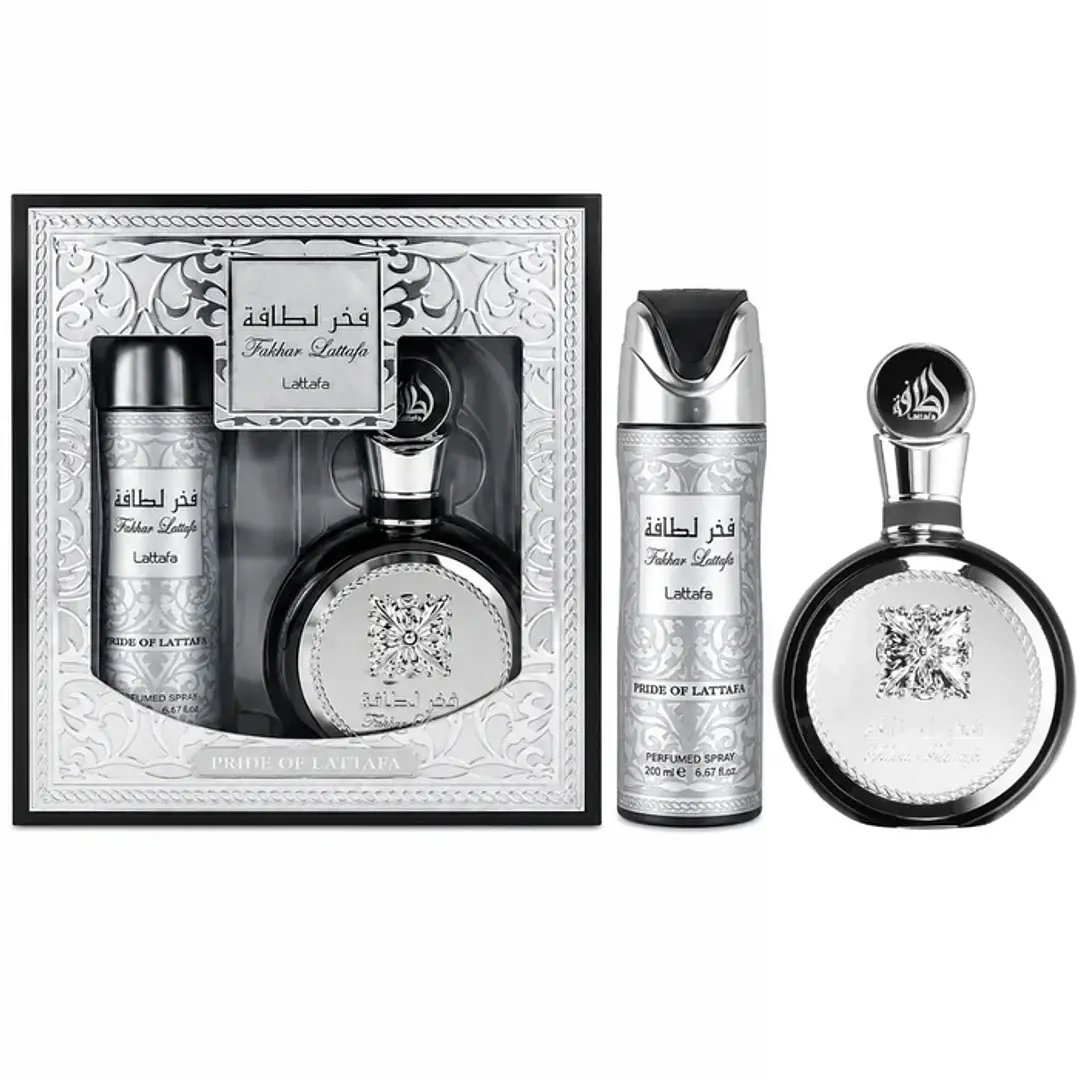 ESTUCHE  Fakhar EDP 100 ml + Perfume Spray 200 ml HOMBRE  2