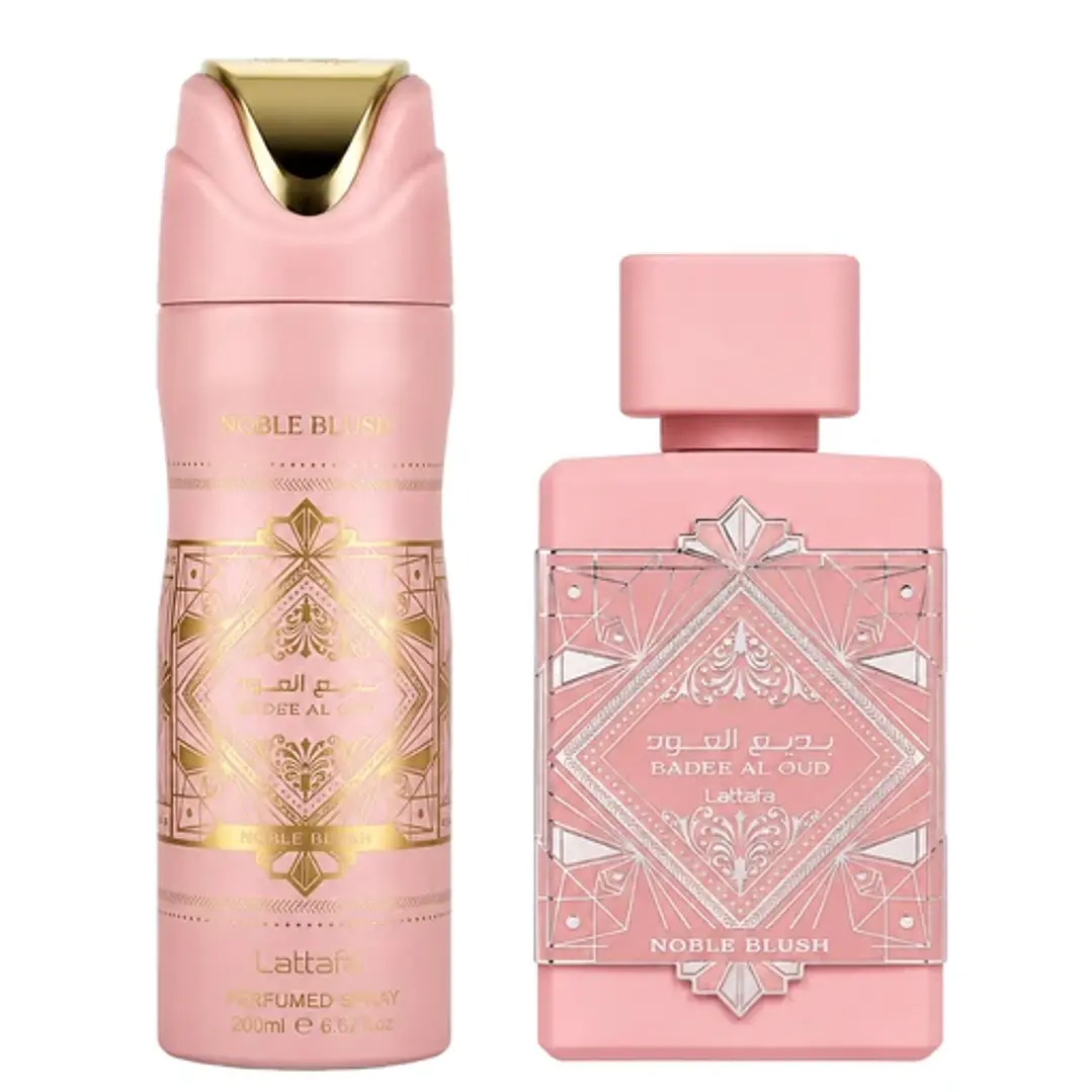 ESTUCHE  Badee Al Oud Noble Blush EDP 100 ml + Perfume Spray 200 ml 2