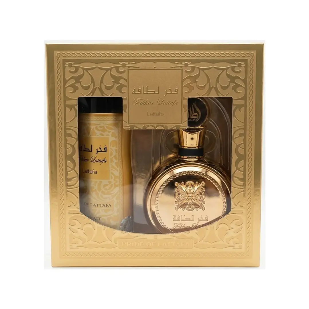 ESTUCHE Fakhar Extrat EDP 100 ml + Perfume Spray 200 ml UNISEX  1