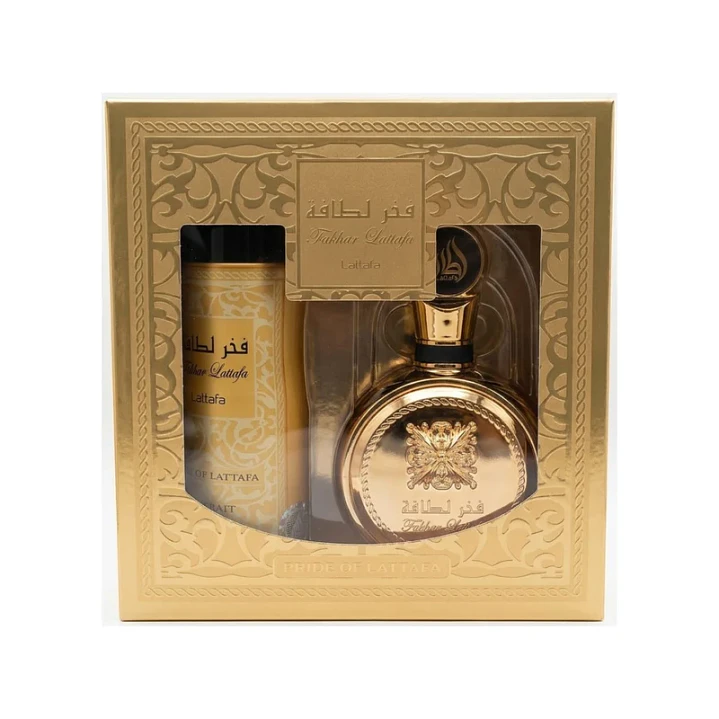ESTUCHE Fakhar Extrat EDP 100 ml + Perfume Spray 200 ml UNISEX  1