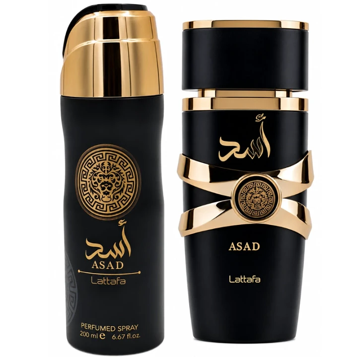 ESTUCHE  Asad EDP 100 ml + Perfume Spray 200 ml HOMBRE  2