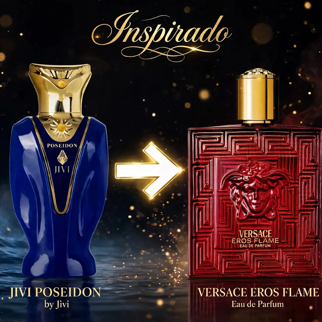 Jivi Parfums Poseidon Greek God EDP 100 ml unisex  - Inspirado de Versace Eros Flame 1