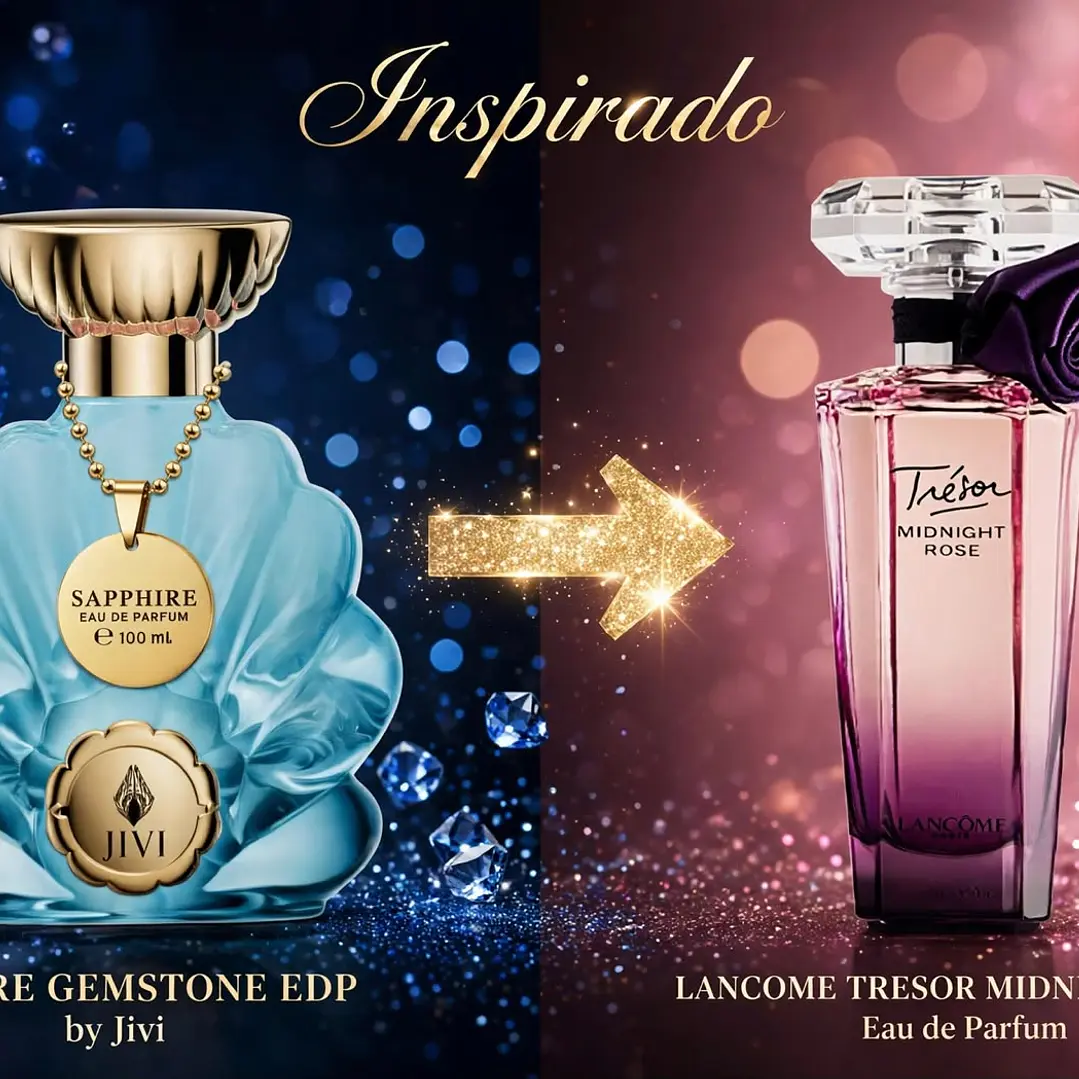 Jivi Parfums Sapphire Gemstone EDP 100 ml Mujer - Inspirado de Lancome Tresor Midnight Rose 1