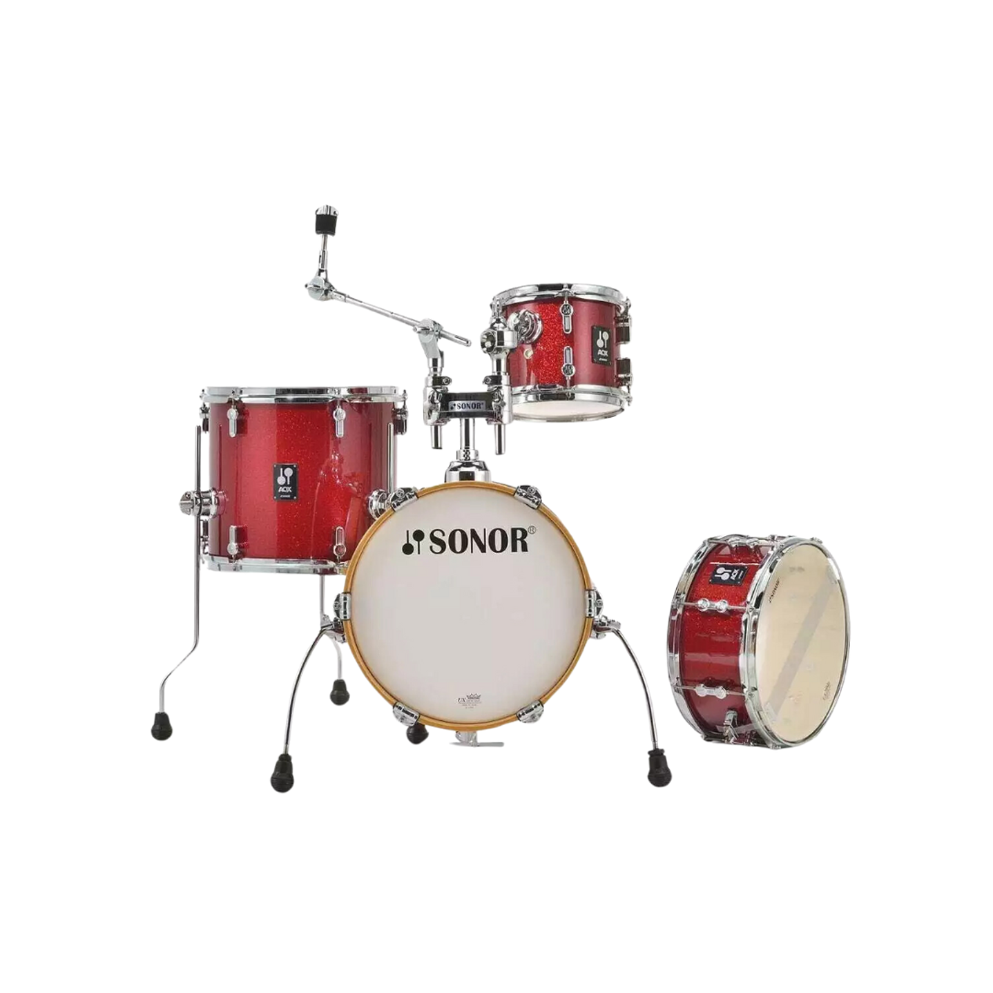 SHELLPACK SONOR AQX JUNGLE RED MOON SPARKLE SNR-17505649 1