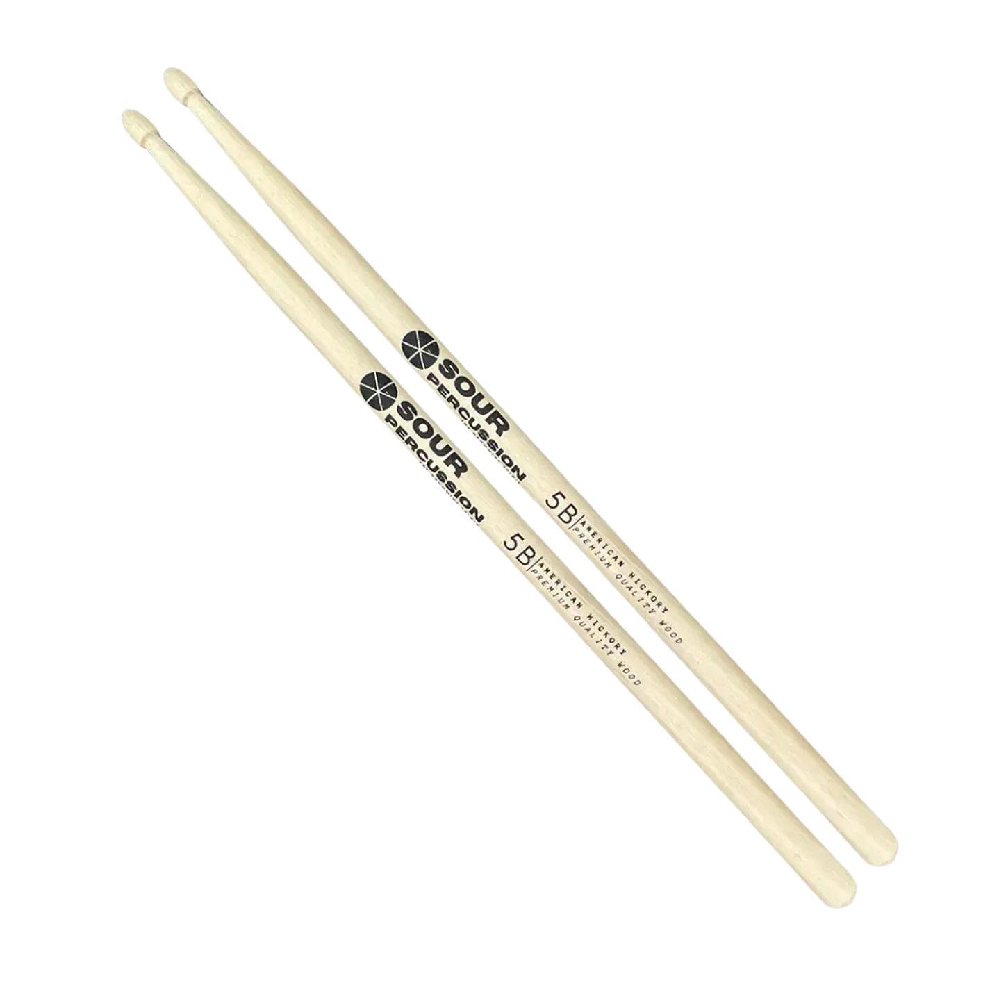 BAQUETAS SOUR PERCUSSION 5B AMERICAN HICKORY CLASSIC SERIES