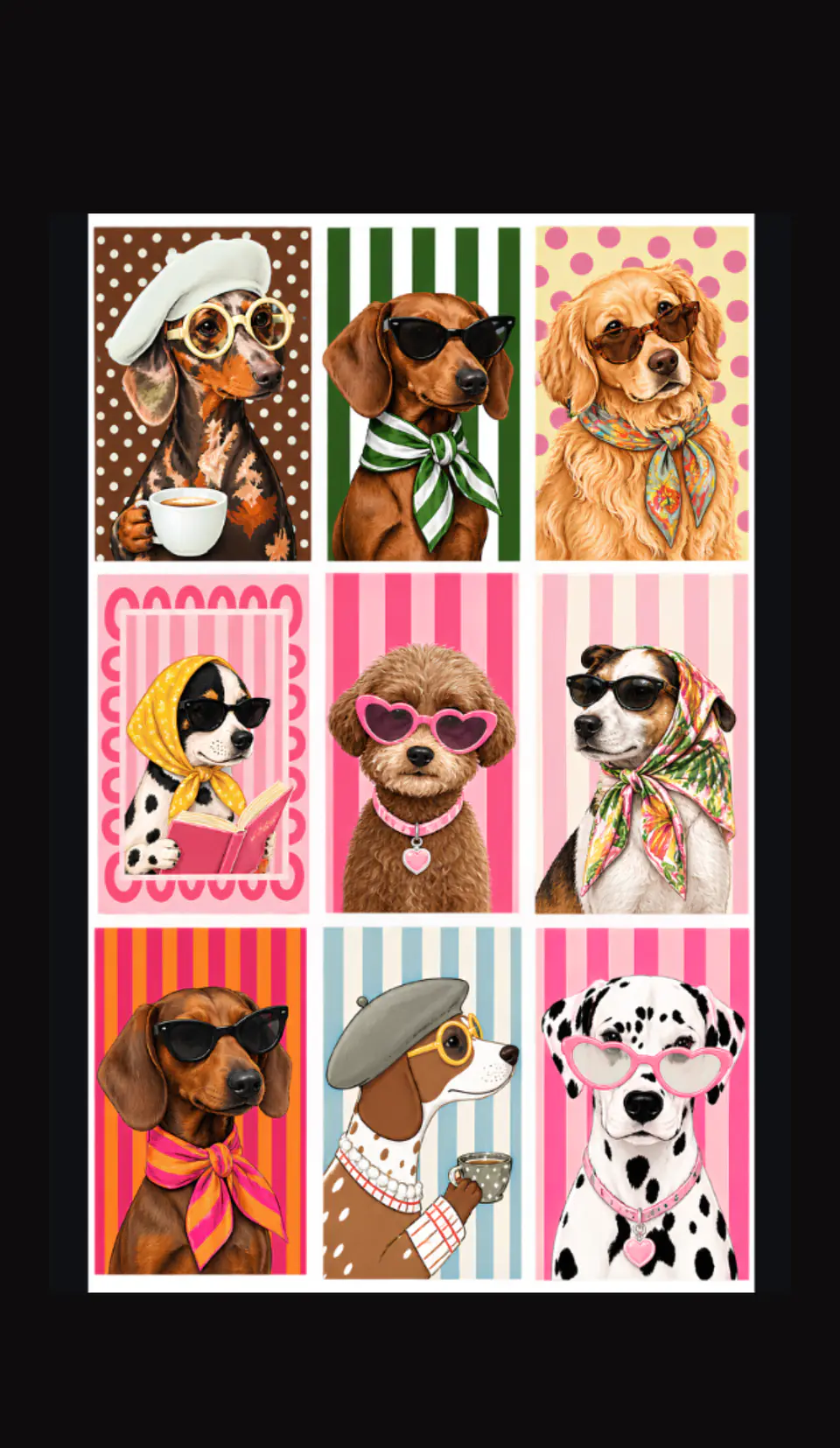 DTF PERRITOS FASHION 1