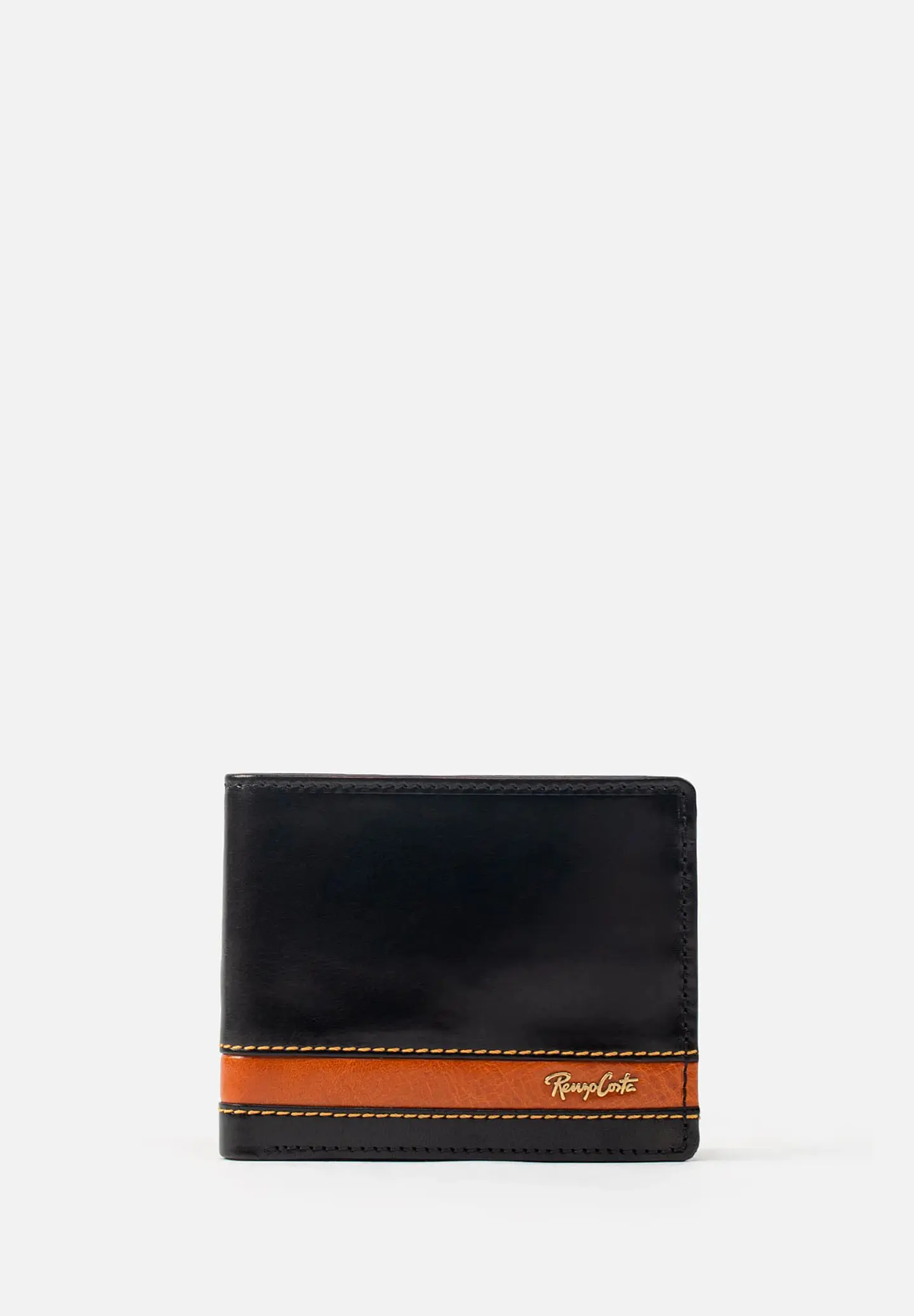 Exclusive BILLETERA DE ESTILO CASUAL EN CUERO ITALIANO Y DETALLES EN CONTRASTE 1