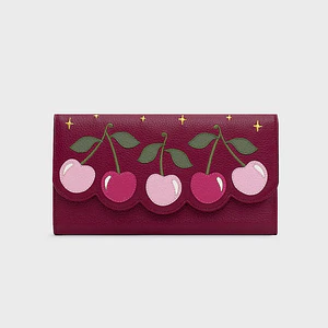 BILLETERA LARGA LUCKY CHERRIES MORA