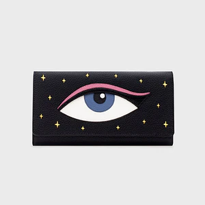 BILLETERA LARGA LUCKY EYE NEGRO