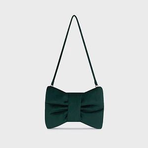 MINI BOW BAG VERDE OSCURO