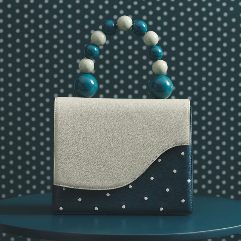 MONA BEADED LUNCH BAG VERDE 2