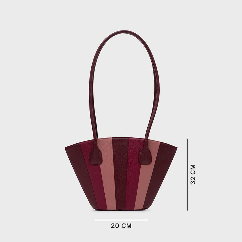 NABILA TRAPEZE BAG BORGOÑA 3