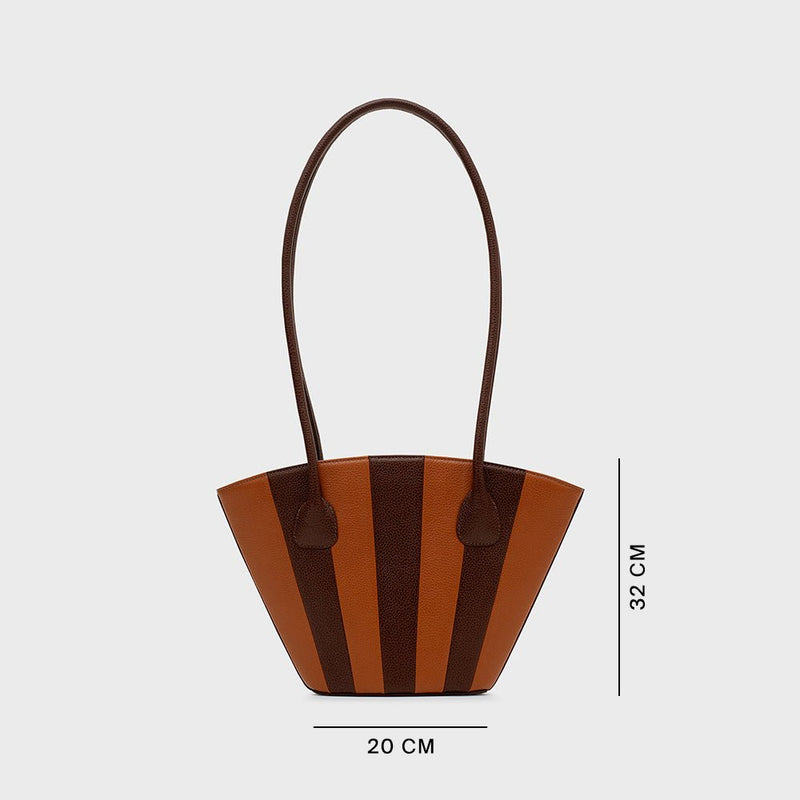 NABILA TRAPEZE BAG MARRÓN 5