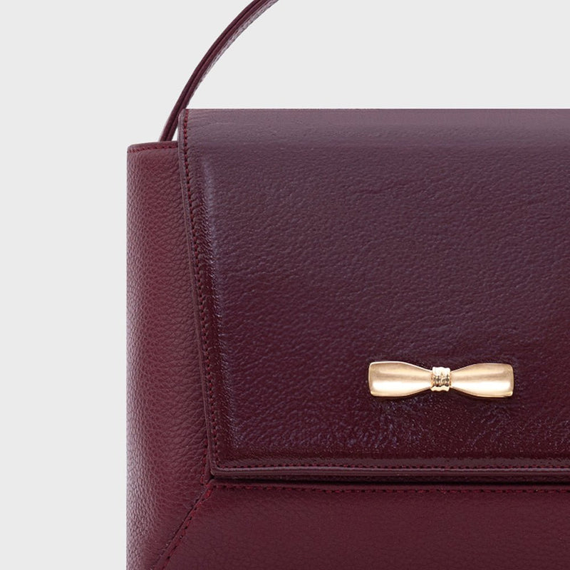 NADIRA FLAP HAND BAG BORGOÑA 5