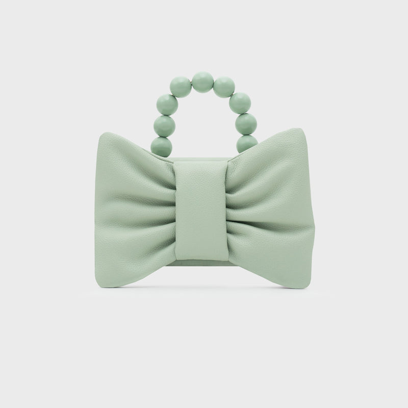 NAILA BEADED BOW BAG VERDE 1